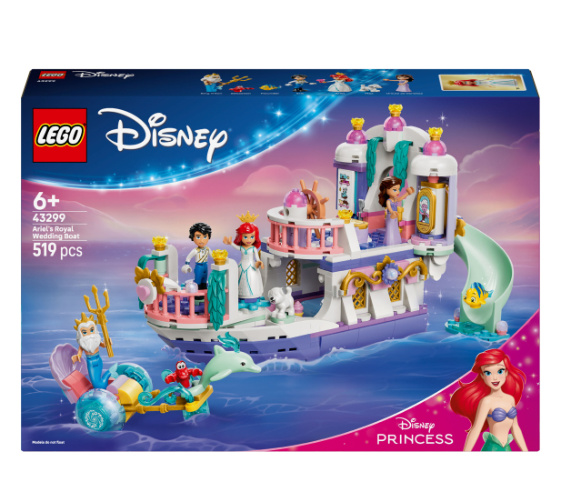 LEGO DISNEY 43299 Królewska łódź weselna Arielki - 1529815 - zdjęcie